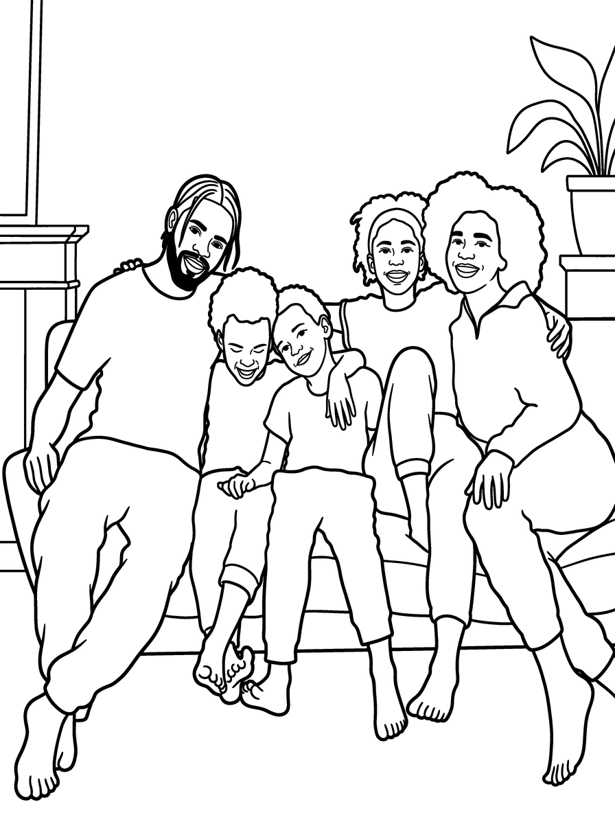 Page de coloriage obtenue : Passez de la photo au coloriage